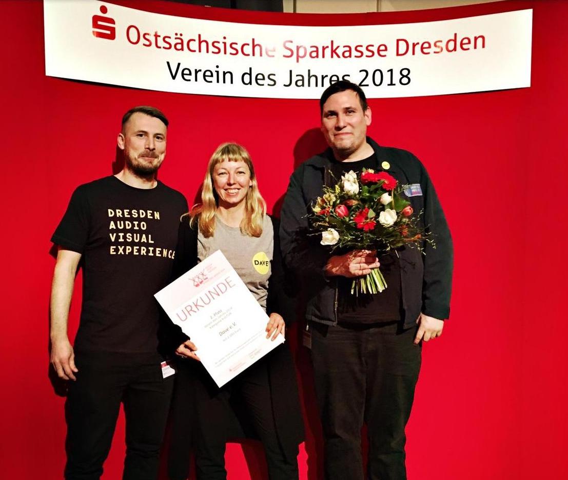 Bild über die Neuigkeit Wahl zum Verein des Jahres: DAVE e.V. belegt Platz zwei 