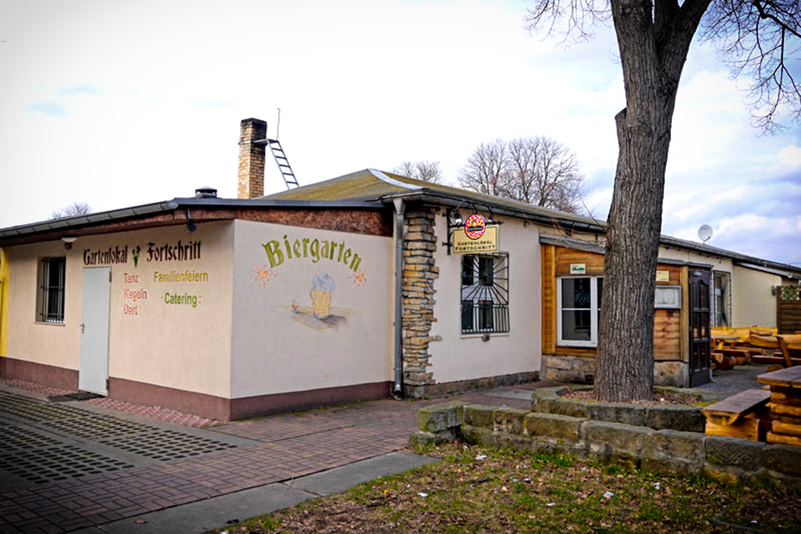 Außenansicht der Venue Gartenlokal Fortschritt
