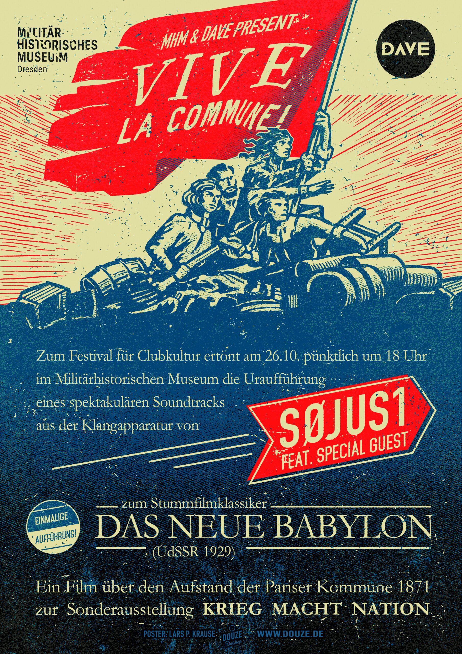 Bild der Veranstaltung Vive La Commune! Søjus1 vertonen den Stummfilmklassiker »Das neue Babylon« (UdSSR 1929).