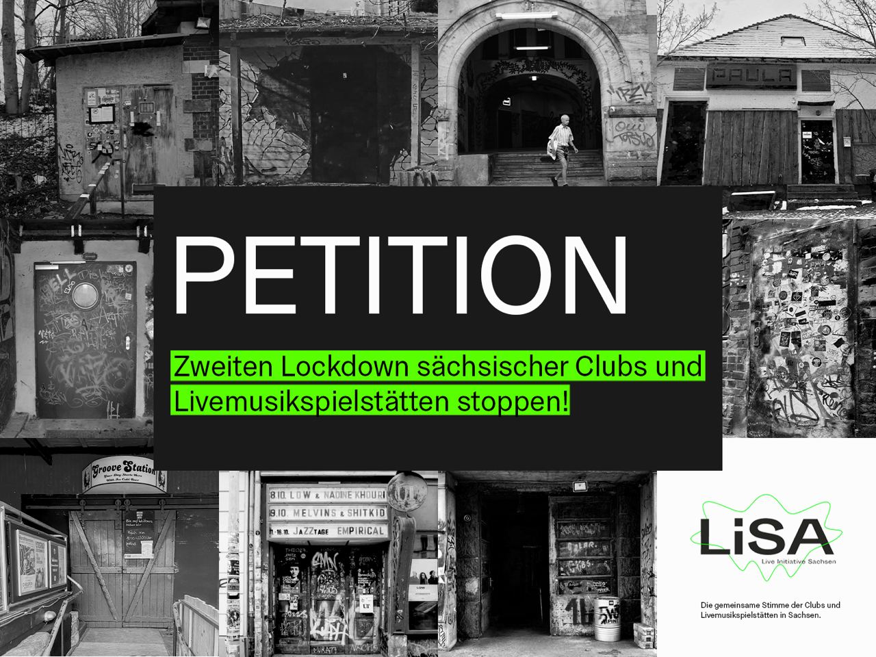 Bild über die Neuigkeit Petition zum Stop des 2. Lockdown der Clubkultur 
