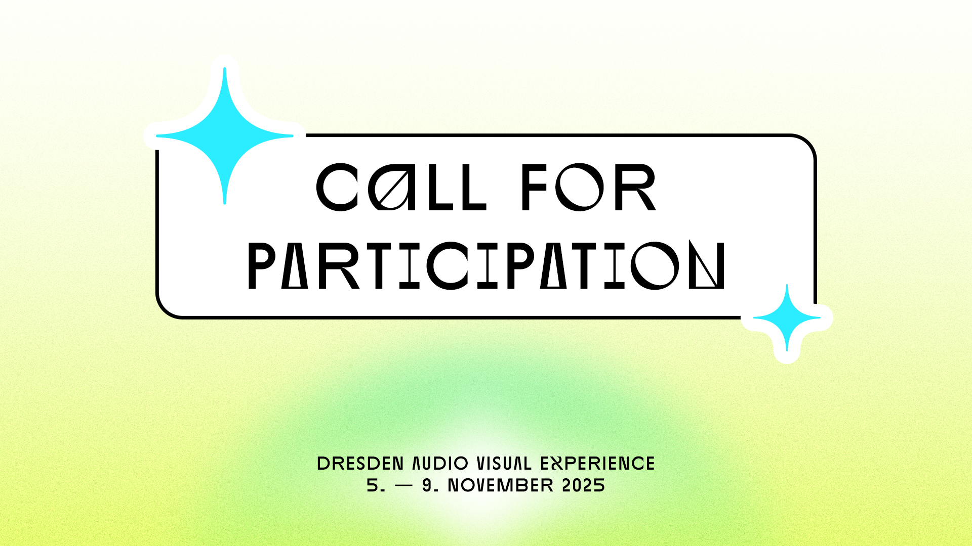 Bild über die Neuigkeit Call for Participation 